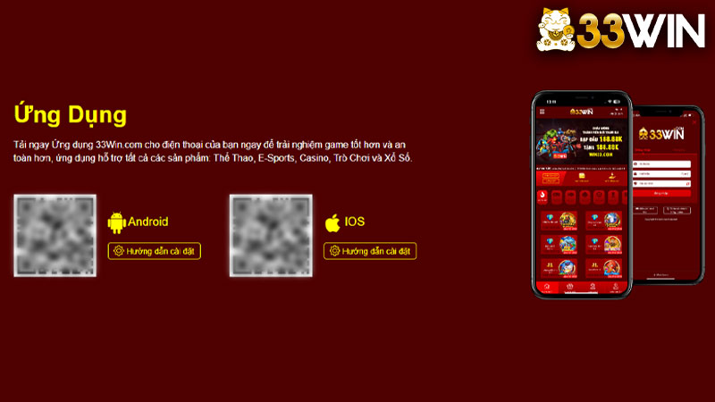 Hướng dẫn các bước tải app 33win cho iOS và Android